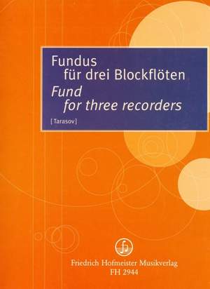 Fundus für drei Blockflöten