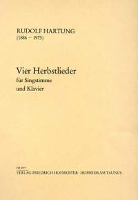 Rudolf Hartung: 4 Herbstlieder