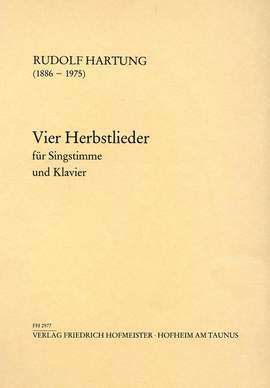 Rudolf Hartung: 4 Herbstlieder