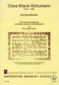 Paul August Koch: Werkverzeichnis - Clara Wieck-Schumann