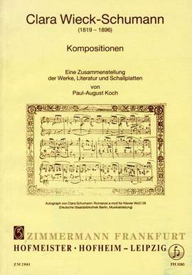 Paul August Koch: Werkverzeichnis - Clara Wieck-Schumann