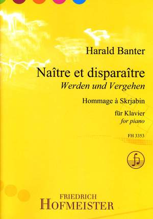 Harald Banter: Naître et disparaître