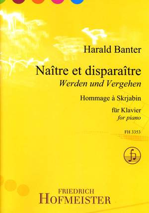 Harald Banter: Naître et disparaître