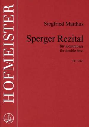 Siegfried Matthus: Sperger-Rezital