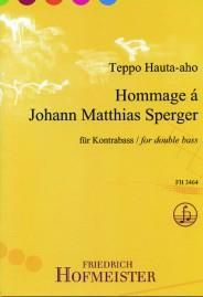 Teppo Hauta-Aho: Hommage à Johann Matthias Sperger