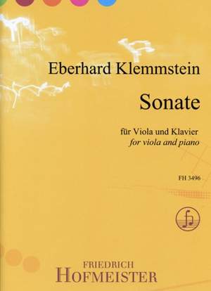 Eberhard Klemmstein: Sonate für Viola und Klavier