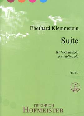 Eberhard Klemmstein: Suite für Violine Solo