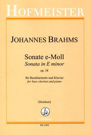 Johannes Brahms: Sonate op. 38