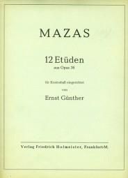 Jacques-Féréol Mazas: 12 Etüden, aus op. 36