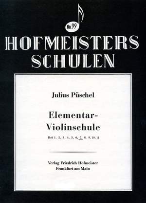 Julius Püschel: Elemetar-Violinschule, Heft 7
