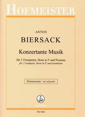 Anton Biersack: Konzertante Musik / Stimmensatz