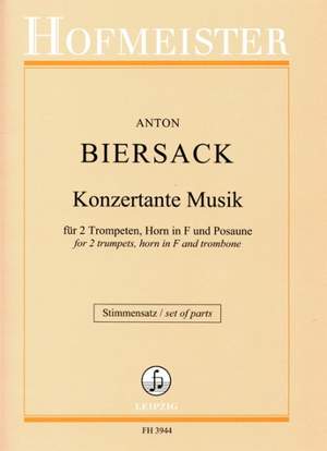 Anton Biersack: Konzertante Musik / Stimmensatz