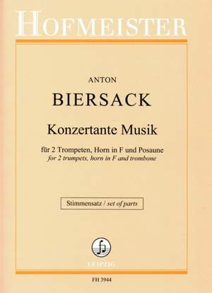 Anton Biersack: Konzertante Musik / Stimmensatz