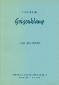 Oskar Erich Haesler: Der beseelte Geigenklang, br.
