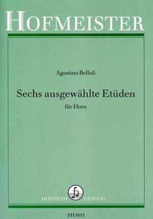 Agostino Belloli: 6 ausgewählte Etüden