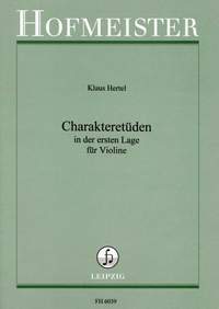 Klaus Hertel: Charakteretüden in der ersten Lage für Violine