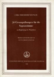 Christian Theodor Weinlig: 36 Gesangsübungen