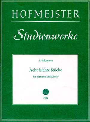 A. Baklanowa: Acht Stücke für Klarinette und Klavier
