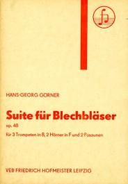 Hans-Georg Görner: Suite für Blechbläser op. 48