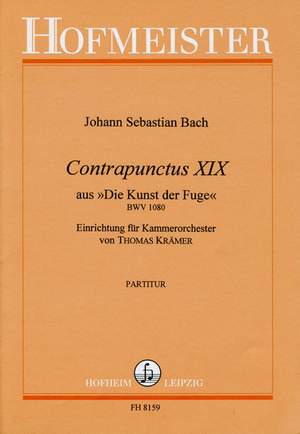 Johann Sebastian Bach: Contrapunctus XIX aus Die Kunst der Fuge BWV 1080