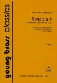Pavel Joseph Vejvanovsky: Sonate a 4 für Posaune, Streicher und B.C.