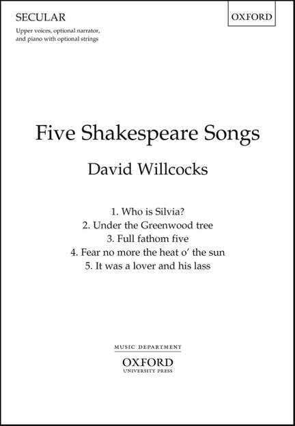 Willcocks, David: Five Shakespeare Songs