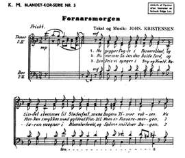 Johannes Kristensen: Foraarsmorgen