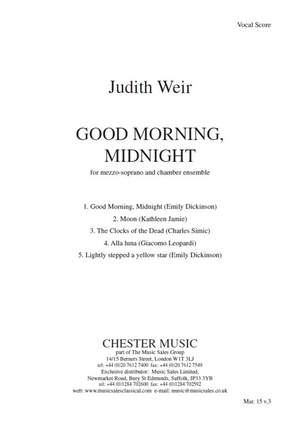 Judith Weir: Good Morning, Midnight