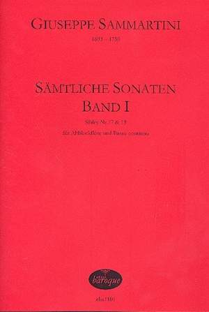 Giuseppe Sammartini: Sonaten Nr.17 und 19 : für Altblockflöte und Bc