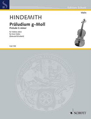 Hindemith, P: Präludium G minor