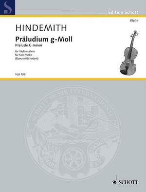 Hindemith, P: Präludium g-Moll G minor