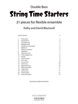 Blackwell, Kathy: String Time Starters Bass book
