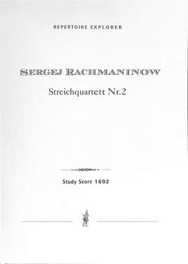 Rachmaninoff, Sergey: String Quartet No. 2 in 2 movements