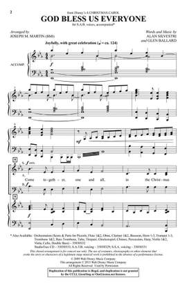 Andrea Bocelli: God Bless Us Everyone (from Disney's A Christmas Carol) (arr. Joseph M. Martin)
