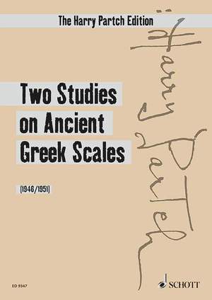 Partch, H: Two Studies on Ancient Greek Scales | Presto Music