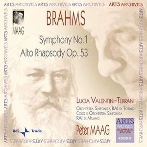 Brahms: Symphony No. 1 & Alto Rhapsody