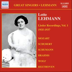 Great Singers - Lotte Lehmann Product Image