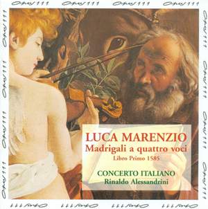Marenzio: Madrigalia quatro voci, libro primo