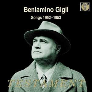 Beniamino Gigli: Songs 1952-1953