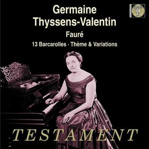 Germaine Thyssens-Valentin (piano) (page 1 of 1) | Presto Music