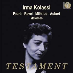Irma Kolasssi sings works by Faure, Ravel and other artists