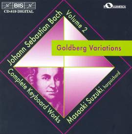 Bach, J S: Goldberg Variations, BWV988