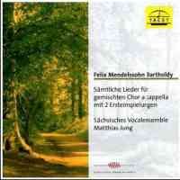 Mendelssohn - Complete secular part-songs for a capella choir