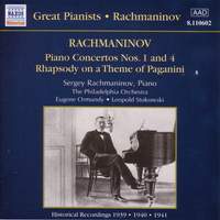 Rachmaninov: Piano Concerto Nos. 1 & 4 and Rhapsody on a Theme of Paganini