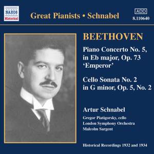 Beethoven: Piano Concerto No. 5 & Cello Sonata No. 2