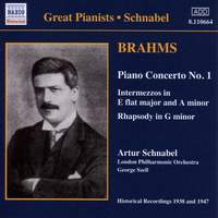 Brahms: Piano Concerto No. 1, 2 Intermezzi, Rhapsody in G minor