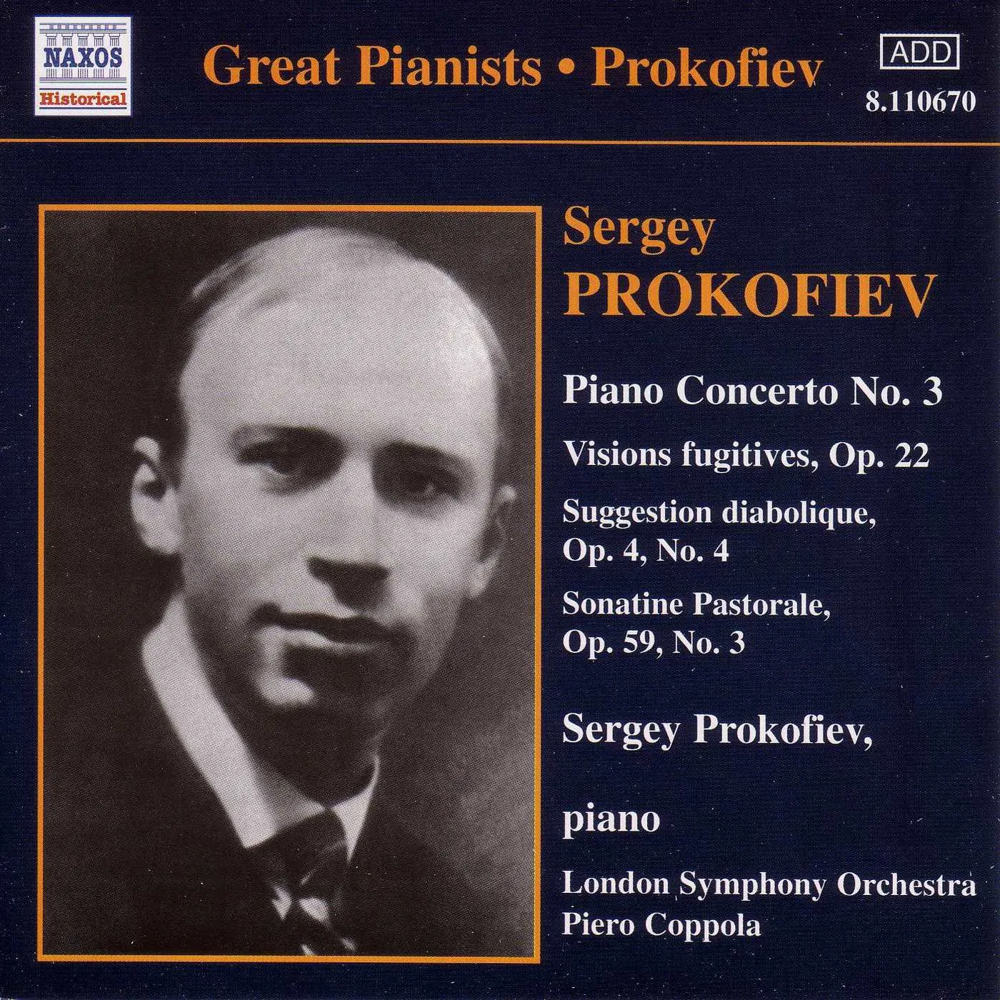 廃盤入手困難　Yefim Bronfman plays Prokofiev Prokofiev plays Prokofiev - Naxos: 8110670 - CD or download