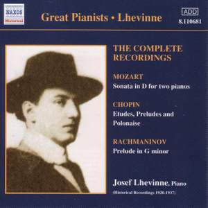 Great Pianists - Lhevinne