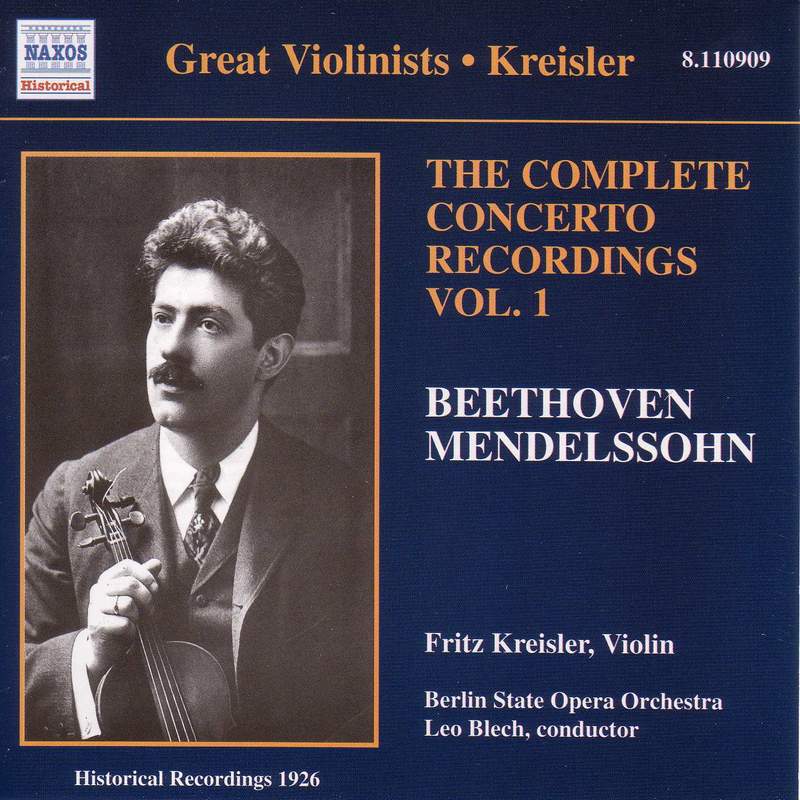 Great Violinists - Kreisler plays Kreisler - Naxos: 8110992 - CD