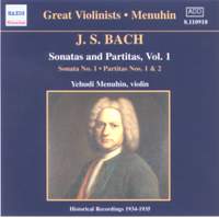 JS Bach: Sonatas and Partitas Vol. 1